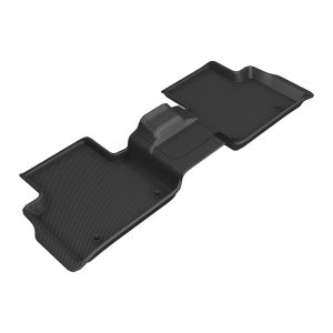 Jeep Grand Cherokee L Floor Mats - Rear - 3D MAXpider - KAGU Series - Black - `22-`26